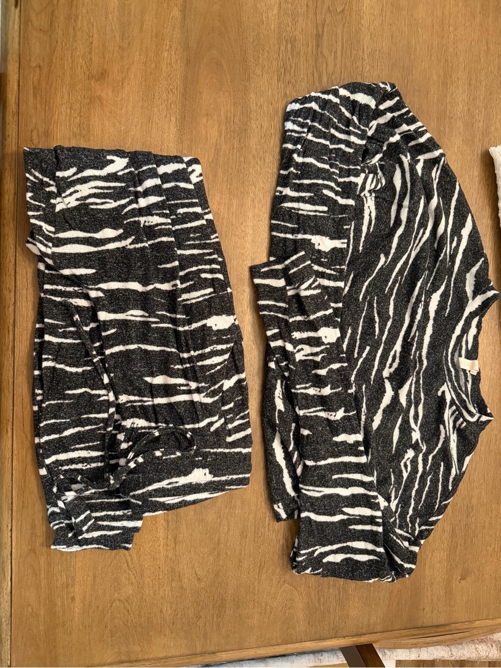 Women's Black & White Zebra Print Pajama Set
